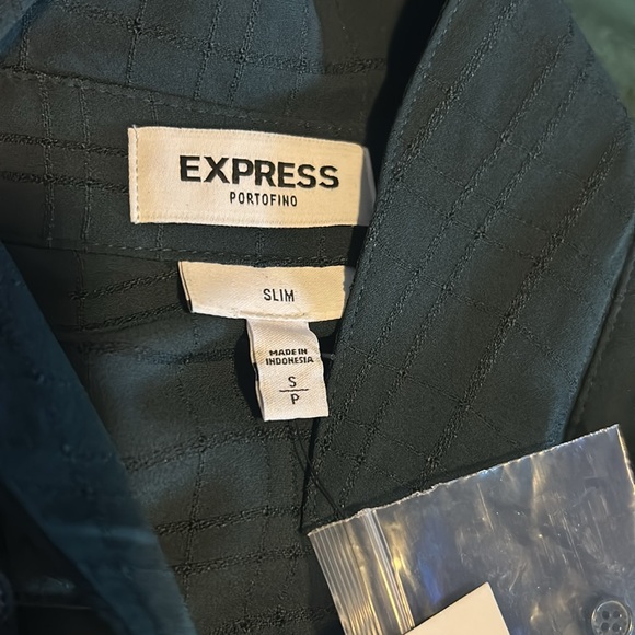 Express Portofino dark green blouse. Size Small /Slim New with tags - Picture 5 of 8